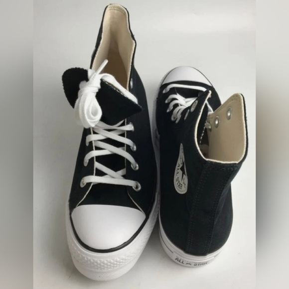 Converse Chuck Taylor All Star Lift Black White Sneakers Wmn's Size 5.5 NWOT - Picture 4 of 10